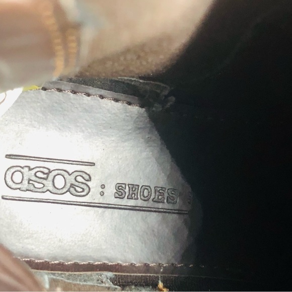 ASOS women’s‎ Brown leather ankle boots, size UK 4 US 6 - Picture 7 of 9